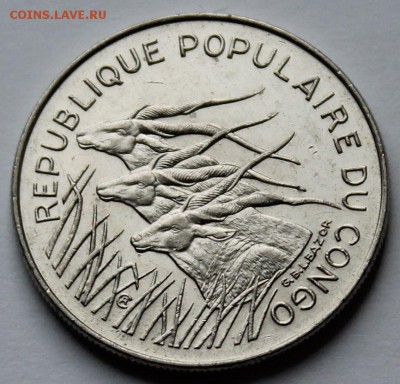 Конго 100 франков 1983 - 4