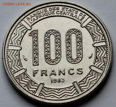 Конго 100 франков 1983 - 2