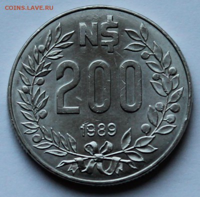 Уругвай 200 песо 1989.  До 11.11.2014. - 2