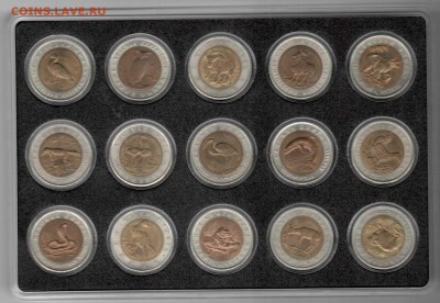 Полный набор КК.15 монет,планшет. до 15-11, 22-00 - 4