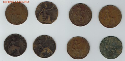 Великобритания 8 монет пенни до 14.11.2014   22-00 - 1