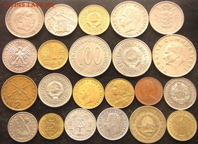 47 разных зарубежных монет (см. описание). До 13.11_22.00мск - 8746