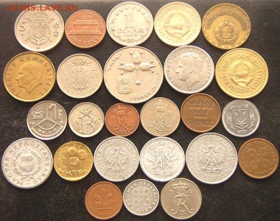 47 разных зарубежных монет (см. описание). До 13.11_22.00мск - 8748