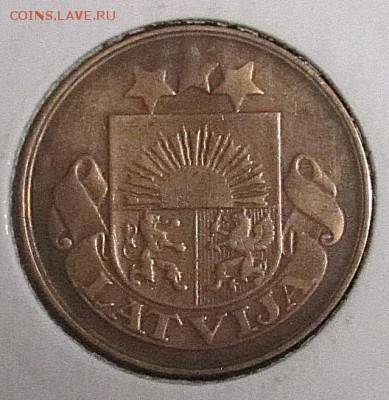 Латвия 1922 год.1,2,5,10,50 сантимов.5 монет. - IMG_0021.JPG