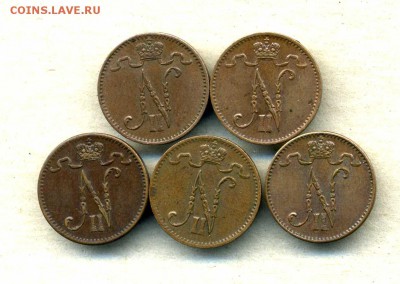 Монеты Финляндии 1865 -2001 + серебро Швеции - 1 п.1909-15.а