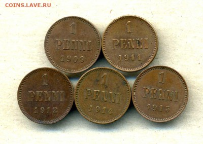 Монеты Финляндии 1865 -2001 + серебро Швеции - 1 п.1909-15.р