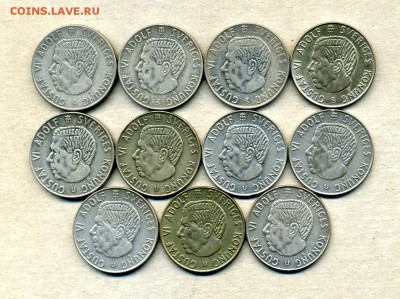 Монеты Финляндии 1865 -2001 + серебро Швеции - 1 кр.1954-68.2
