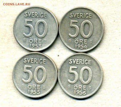 Монеты Финляндии 1865 -2001 + серебро Швеции - 50 э.953-56.1