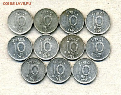 Монеты Финляндии 1865 -2001 + серебро Швеции - 10 э.1952-62.2