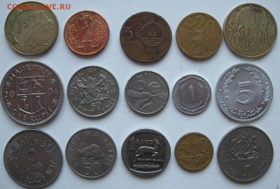 Комплекты иностранных монет - Африка, Азия, Б. Восток. - африка