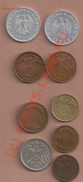 НЕМЕЦКИЕ И Фашистские монеты = 50 евро - 2