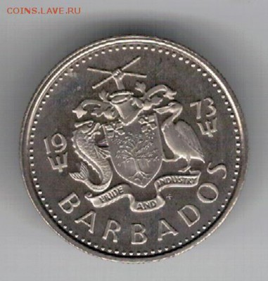 Барбадос 10 центов 1973 Чайка до 26.01.15 в 22.00мск (9475) - 4-бар10ц