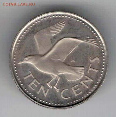 Барбадос 10 центов 1973 Чайка до 26.01.15 в 22.00мск (9475) - 4-бар10ц1