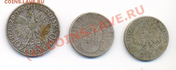 разная подборка монет ! польша серебро,Америка и т.д - 1-2