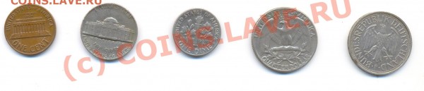 разная подборка монет ! польша серебро,Америка и т.д - 4-2