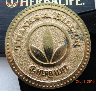 Юбилейная медаль корпорации Herbalife Int "Thanks A Billion" - DSCN6470.JPG