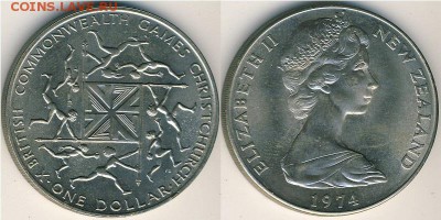 1 доллар 1974 X Британские Игры Содружества - c38858_a