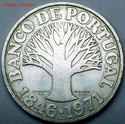 Португалия_памятные 50 эскудо 1971. Серебро; до 26.02_22.22м - 8187