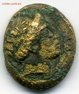 ярко желтая античная монета - img595