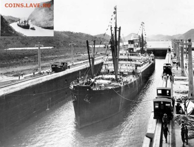 Американский SS Ancon стал первым судном, прошедшим по Панамскому каналу.Пароход использовался при строительстве нового канала на Панамском перешееке.Пароход был спущен на воду в 1902 году в Бостоне под названием SS Shawmut. В 1910 году его приобрела Панамская железная дорога, переименовав судно в SS Ancon в честь холма в Панаме. - panama