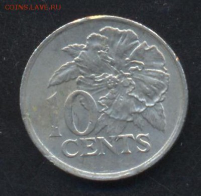 Тринидад и Тобаго 10 центов 1976 г. 22.05.15 г. 22-00 МСК. - Тринидад
