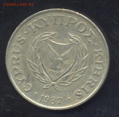 Кипр 5 центов 1987 г. 22.05.15 г. 22-00 МСК. - Кипр1