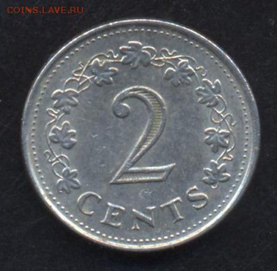 Мальта 2 цента 1977 г. 22.05.15 г. 22-00 МСК. - Мальта1