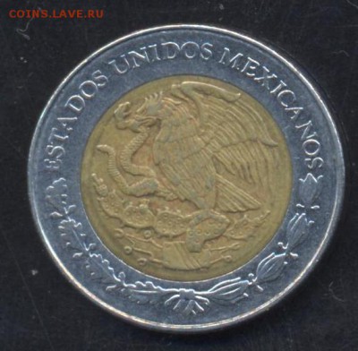 Мексика 1 песо 1994 г. 22.05.15 г. 22-00 МСК. - Мексика1