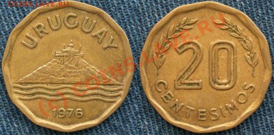 20 сентесимо 1976 г - uruguay-20-cent