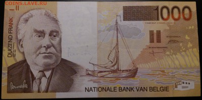 Кораблики на банкнотах - бельгия_1000_франков_1997_1