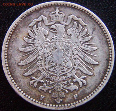 Германия_серебряная марка 1875(F); до 08.08_22.46мск - 10269