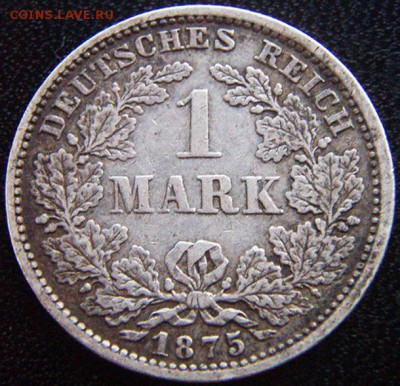 Германия_серебряная марка 1875(F); до 08.08_22.46мск - 10270