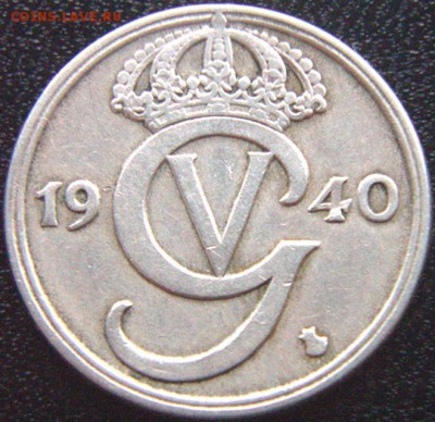 Швеция_50 эре (полкроны) 1940(G); до 03.09_22.46мск - 9341