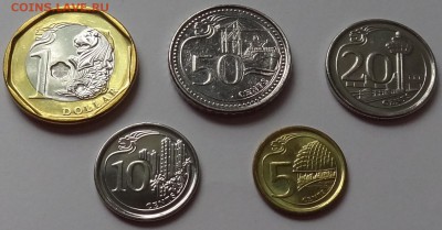 Сингапур набор монет 2013 год - 5 шт. UNC 08.09 22:00 - DSC06540.JPG