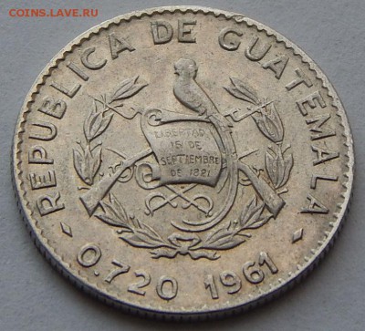 Гватемала 5 сентаво 1961, до 20.10.15 в 22:00 МСК - 352