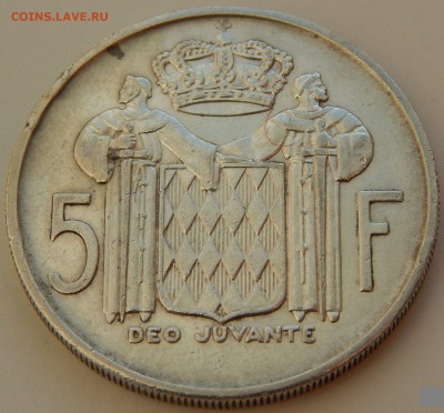 Монако 5 франков 1960, до 20.10.15 в 22:00 МСК - 4243
