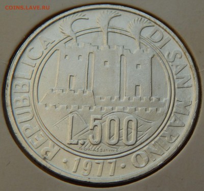 Сан-Марино 500 лир 1977, до 04.11.15 в 22:00 МСК - 4025