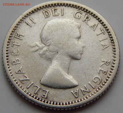 Канада 10 центов 1956, до 18.11.15 в 22:00 МСК - 4036
