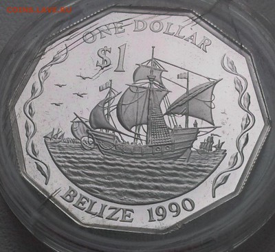 Белиз 1 доллар 1990 корабль (20.11) - IMAG2221
