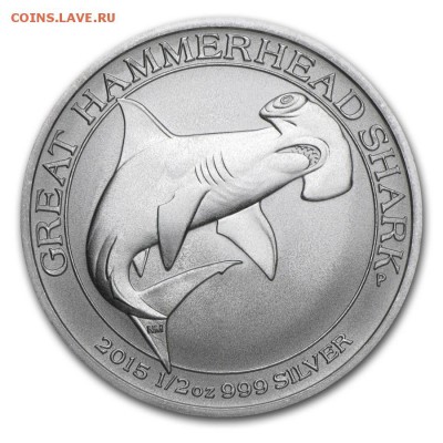 2 унции Австралия серебро акулы 2014 и 2015 - 85969_Slab