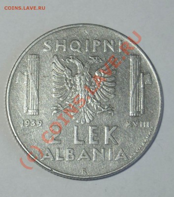 2 лека Албания окупация Италией 1939 год - 2 лека Албания 1939 - 1