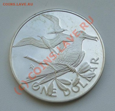 1 доллар 1973 Британские Вергинские о-ва Альбатрос - доллар 1973 2