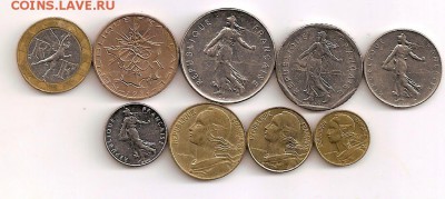 подборка монет Франции 9 шт. - сканирование0003