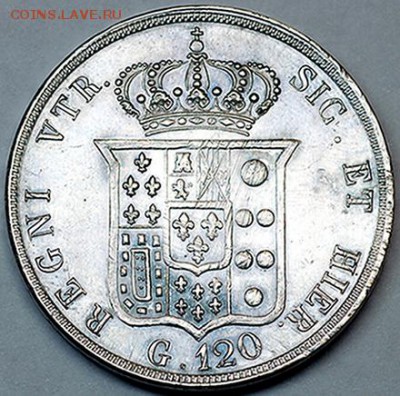 Королевство Двух Сицилий_1 пиастр 1853; до 23.12_22.42мск - 10485