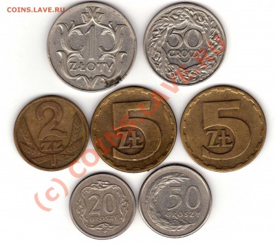 Немного польских монет разных годов... - польша