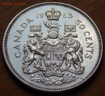 Канада 50 центов 1963 Елизавета II, до 21.01.16 в 22:00 МСК - 4045