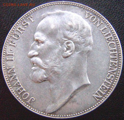 Лихтенштейн_5 крон 1900. Редкое серебро; до 16.01_22.08мск - 8242