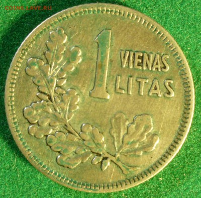 Литва 1925г. 10centu и 1litas. - 04