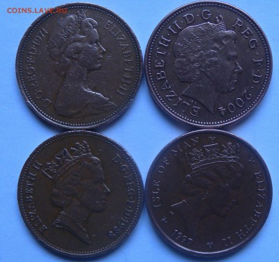 4 монеты Англия 1971-1988-1997-2004гг - DSCN6729.JPG