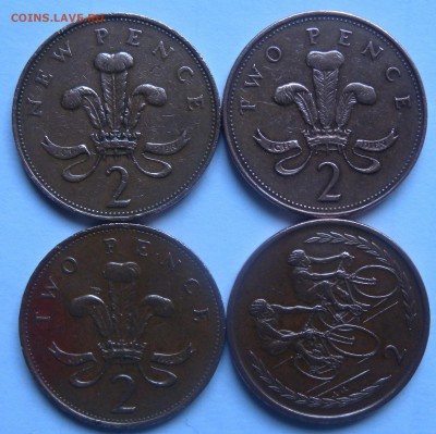 4 монеты Англия 1971-1988-1997-2004гг - DSCN6730.JPG